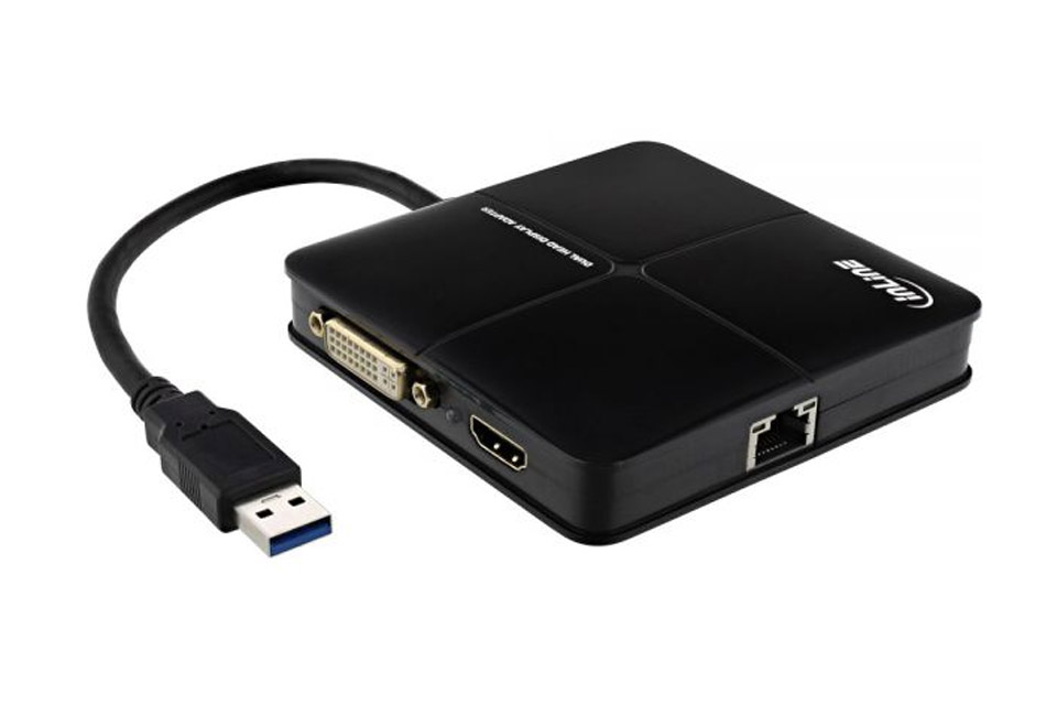 VGA External Graphics Video Card Adapter W/ Network Lan USB 3.0 to HDMI DVI 