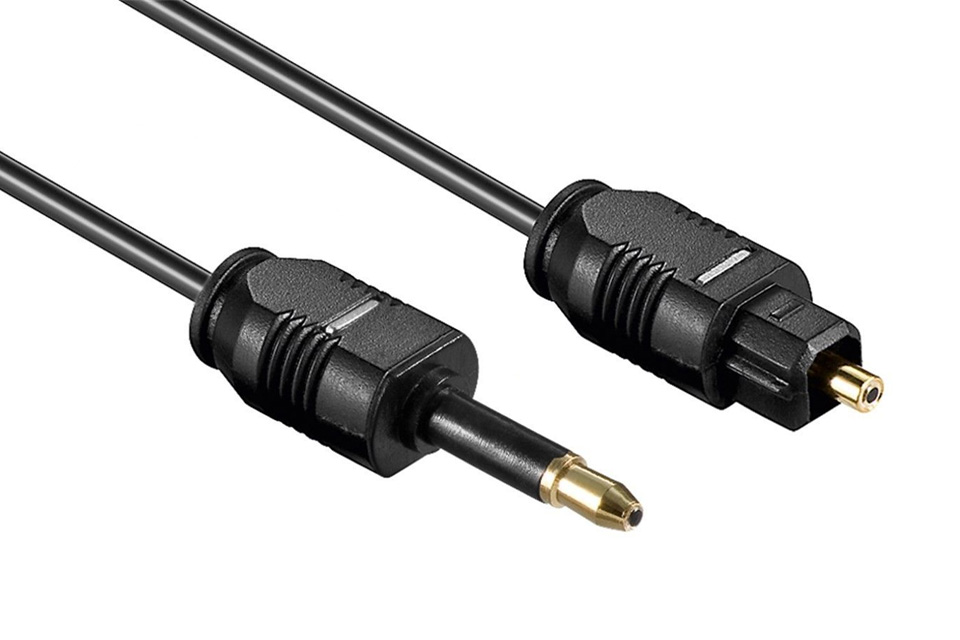 SKW Audiophile Câble Optique Mini TOSLINK Mini TOSLINK vers TOSLINK-5M 