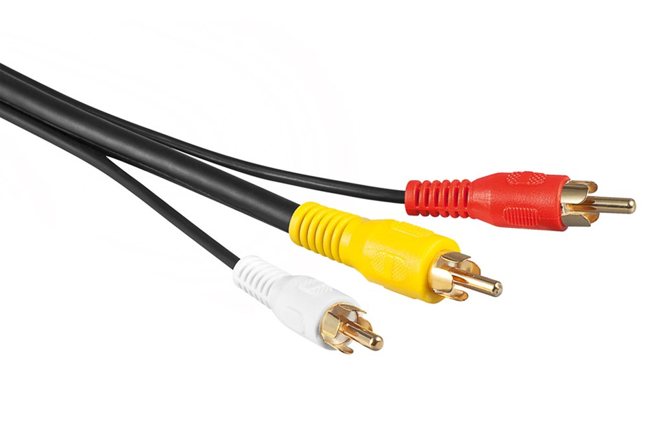 Goobay® 15m Chinch Audio und Video AV Composite Kabel 3x Cinch rot weiss gelb 