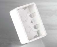 LK FUGA® Baseline surface box 50x75 mm. 1.5 module (no. 503D6615), white