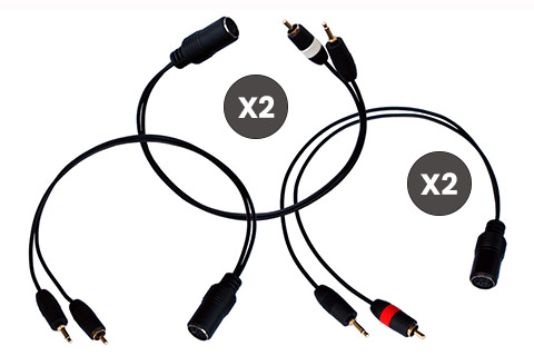 AV-advance 5.0 surround Phono + Trigger to Powerlink kit (5x Phono RCA male, 5x MiniJack - 5x 8 pin DIN female)
