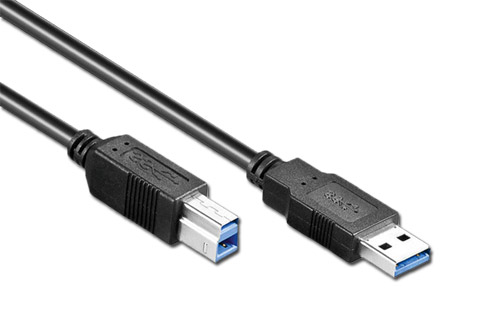 USB 3.0 A-B, black