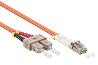 Goobay LC-SC OM2 duplex LSZH fiberoptisk 50/125 µm kabel, 7.50 meter