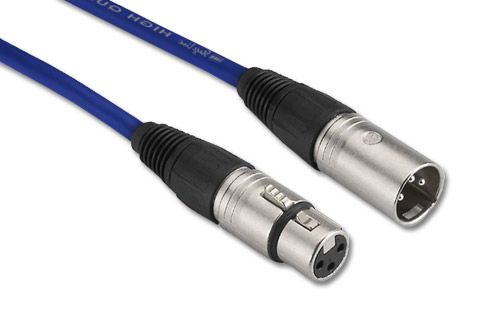 Neutrik XLR cable, blue