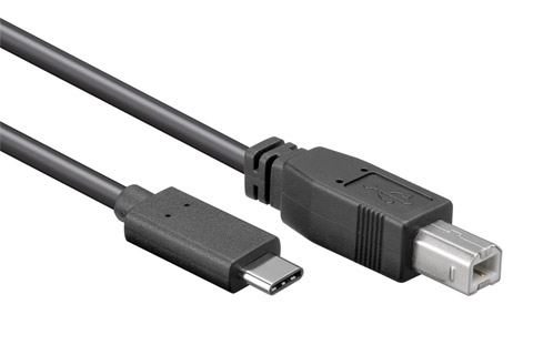 leugenaar kralen molen USB-C to USB-B cable