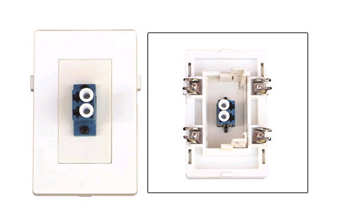 WP-1011, 2 x LC Fiber vægdåse