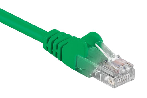 Network cable, Cat 5e UTP, green