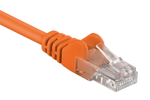 Network cable, Cat 5e UTP, orange