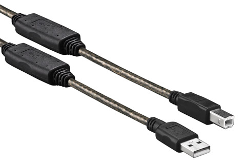 Vivolink USB A-B Long distance cable (plug - plug)