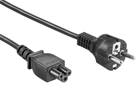 Power kabel m. Schuko C5 stik