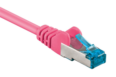 CAT6a S/FTP netværkskabel - Pink