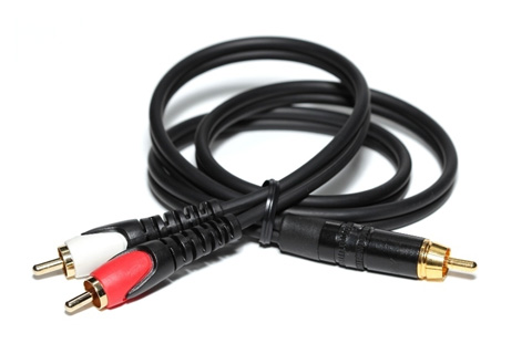 Stereo til mono adapter kabel