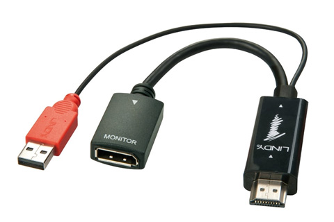 HDMI til DisplayPort 4K adapter