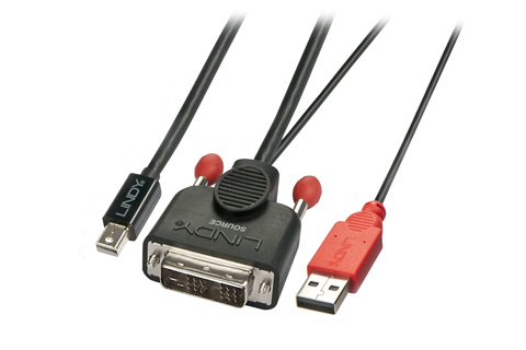 Lindy DVI-D til MiniDisplayport kabel