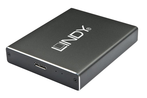 Lindy USB 3.1 M.2 SSD harddisk kabinet