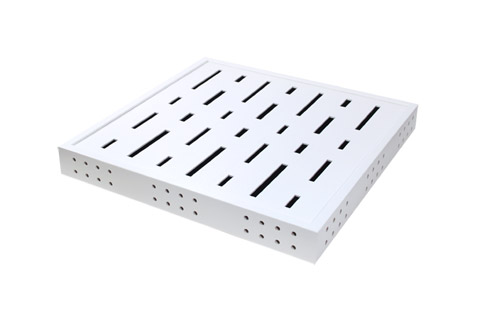 Semi-bekl�dt absorber panel der kan anvendes til kontrolleret og effektiv absorbering af frekvenser mellem 200-800Hz. 