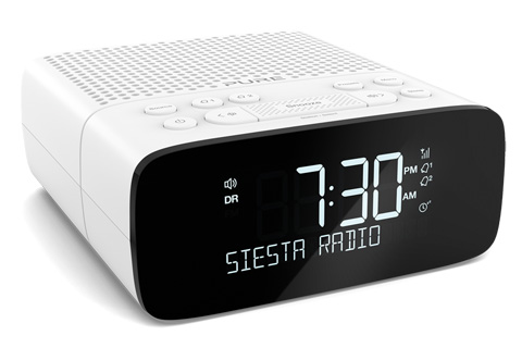 Pure Siesta S2 er en smart kvalitets clockradio med letl�seligt auto-d�mp CrystalVue display samt DAB+ og FM-radio