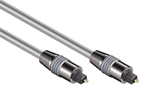 TOSLINK Optical Audio Cable - 6.6 Feet Digital Fiber Cable For Soundbar, TV, PS5, Xbox