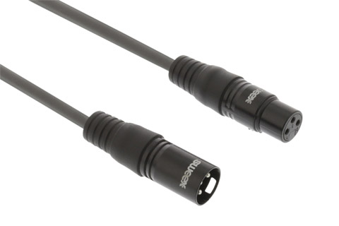 XLR Plug to Socket Professional DMX Lighting Leads 20.0m