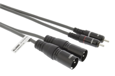 Sweex XLR til RCA stereo kabel (XLR han - RCA han)