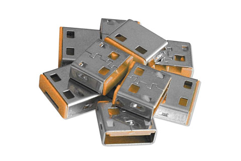 Lindy USB Port Blocker, orange, 10 pc. pack