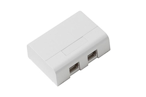 LK Actassi® mounting box for 2 outputs, white