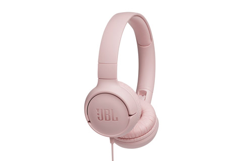JBL Tune 500 on-ear headphones, magenta