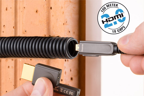 Inakustik Profi Optisk HDMI kabel, Type D - A