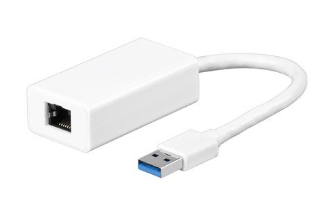 USB 3.0 Netværksadapter, hvid