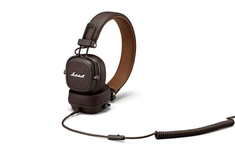 Marshall Major III on-ear headphones, brown
