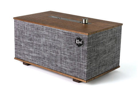 Klipsch The Three Google højttaler, walnut
