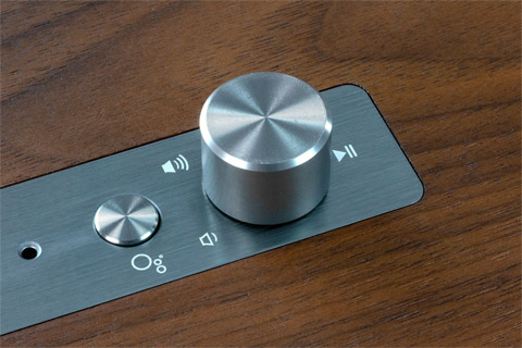 Klipsch The Three Google højttaler, walnut