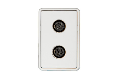 Powerlink vægdåse (2x 8 pin DIN)