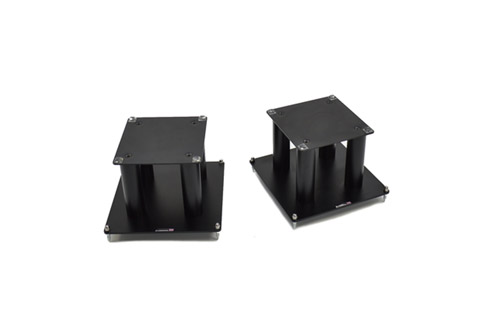 Atacama Audio SLX200 speaker stands, 4 feet, 200 mm., black, 1 pair