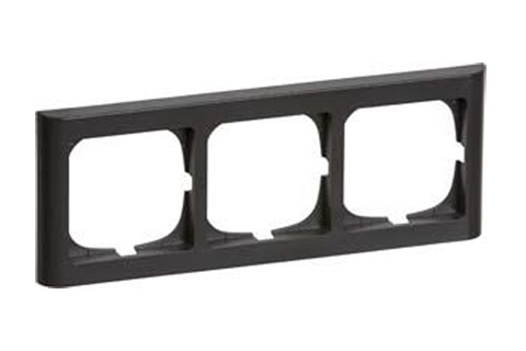 LK FUGA Softline® Frame 63, 3 module horizontal (nr. 500D8230), charcoal grey