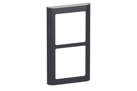 LK FUGA Softline® Design Frame 63, 2x 1 module (no. 560D8020), charcoal grey