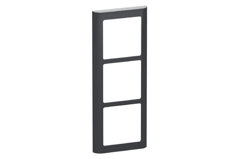 LK FUGA Softline® Design Frame 63, 3 module (no. 560D8030), charcoal grey
