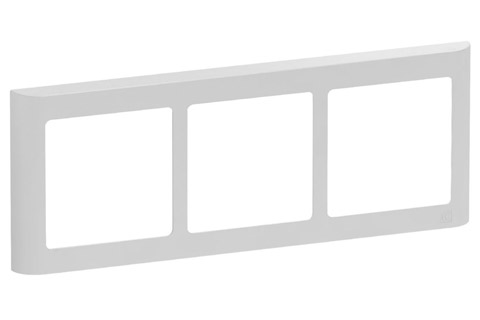 LK FUGA Softline® Design Frame 63, 3 module vandret (no. 560D5230), light grey