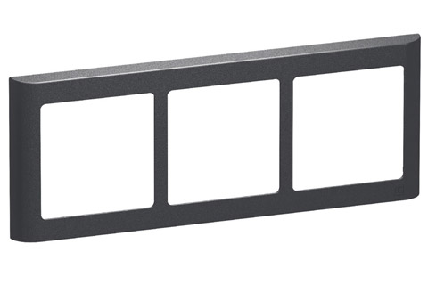 LK FUGA Softline® Design Frame 63, 3 module vandret (no. 560D8230), charcoal grey