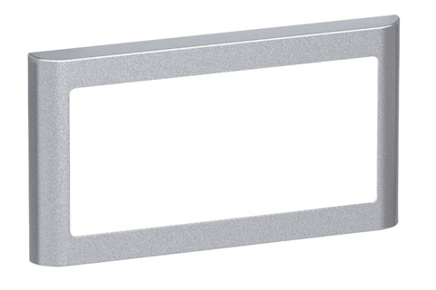 LK FUGA Softline® Design Frame 63, 1x2 module (no. 560D7120), alu silver
