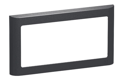 LK FUGA Softline® Design Frame 63, 1x2 module (no. 560D8120), charcoal grey