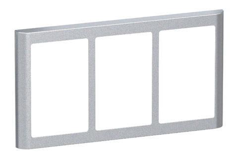 LK FUGA Softline® Design Frame 63, 3x1,5module (no. 560D7315), alu silver