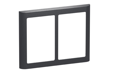 LK FUGA Softline® Design Frame 63, 2x1,5module (no. 560D8215), charcoal grey