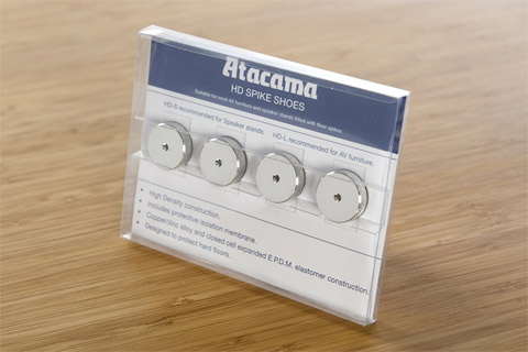 Atacama Audio HD-L Spike plates/pads, nickel/silver,  4 pc. pack
