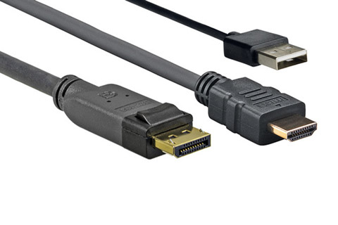 Vivolink Multikabel med HDMI, Displayport og USB