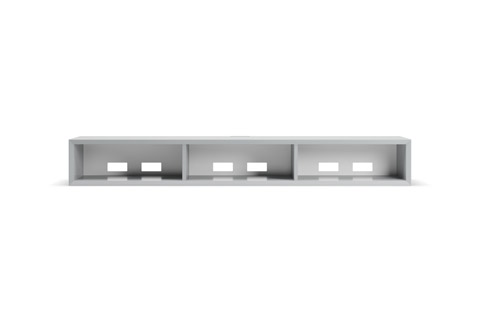 Clic 130 Grundmøbel, 205x1522x375 (HxBxD), lyse grå