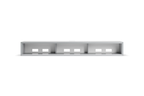 Clic 131S Grundmøbel, 205x1522x455 (HxBxD), lyse grå