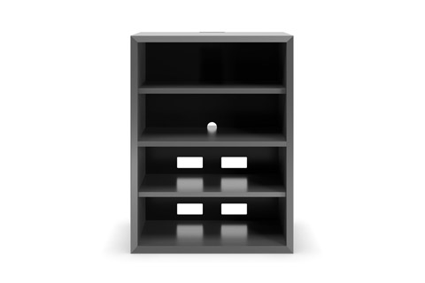 Clic 410 Furniture, 704x526x375 (HxWxD), grey