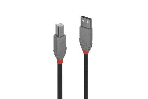 Lindy Anthra Line USB-A til USB-B, USB 2.0