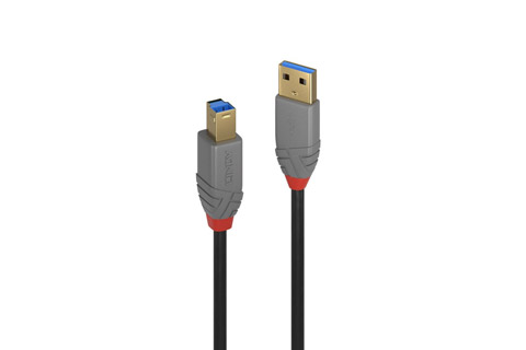 Lindy Anthra line USB-A til USB-B, USB 3.0